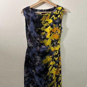 Stunning silk watercolor dress by Suzi Chin for Maggy Boutique size 2
